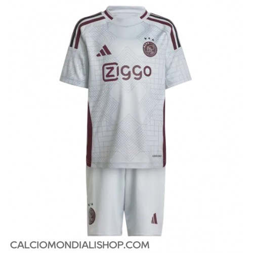 Maglie da calcio Ajax Terza Maglia Bambino 2024-25 Manica Corta (+ Pantaloni corti)